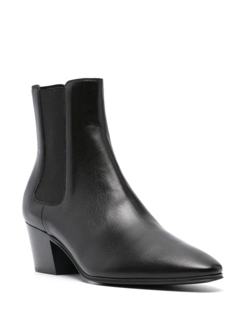 Casadei 50mm leather boots - Black