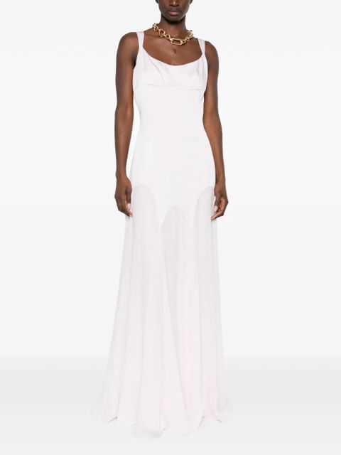 Alexander McQueen scoop-neck maxi dress - Pink - zdjęcie produktu nr 2