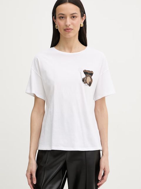Liu Jo T-shirt damski bawełniany - zdjęcie produktu nr 1