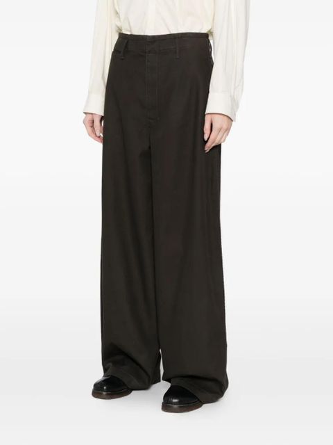 LEMAIRE piped-pocket trousers - Brown - zdjęcie produktu nr 2