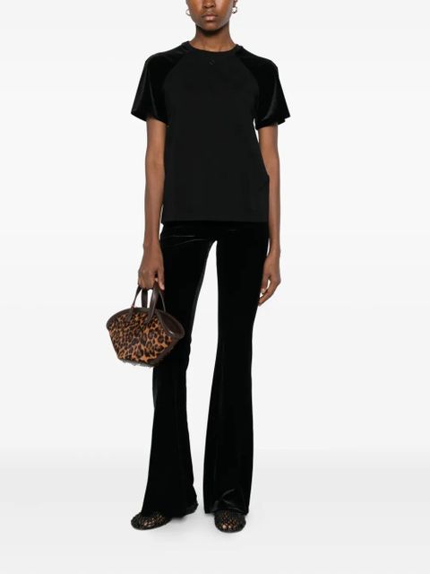 Maje velvet-panel T-shirt - Green - zdjęcie produktu nr 2