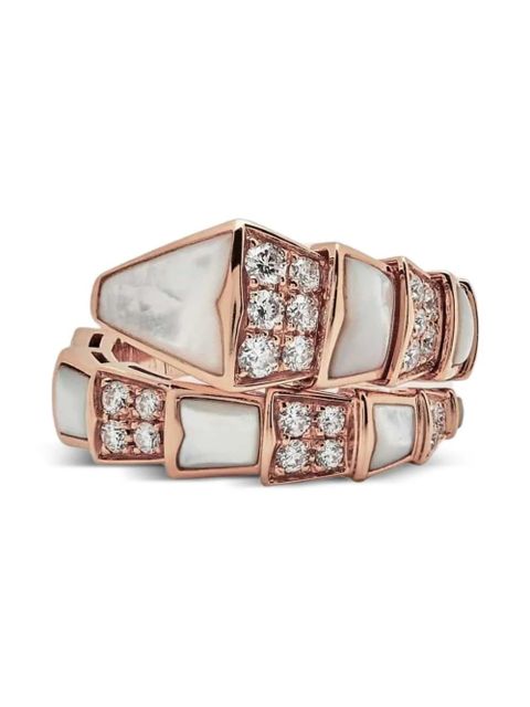 Bvlgari 18K rose gold Serpenti Viper diamond ring - zdjęcie produktu nr 2