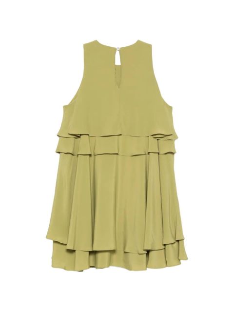AMI Paris ruffled mini dress - Green - zdjęcie produktu nr 2