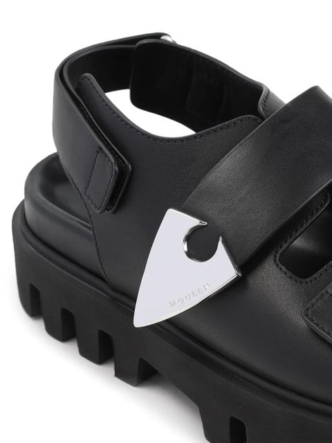 Alexander McQueen leather sandals - Black - zdjęcie produktu nr 2