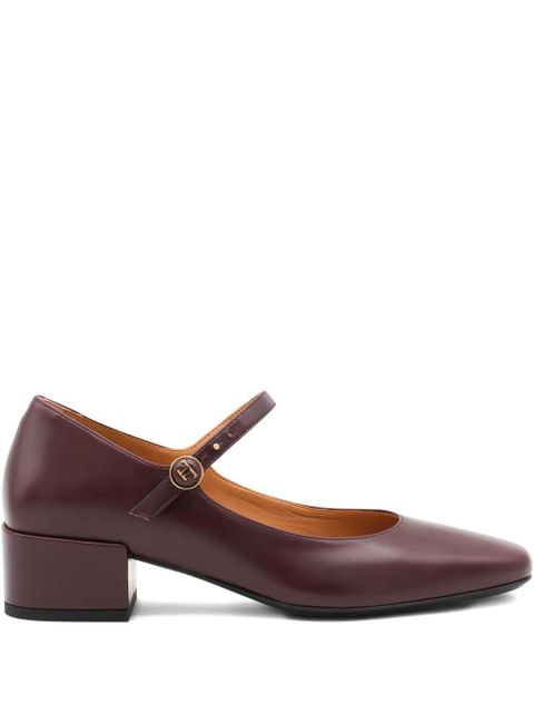 Tod's 35mm Mary Jane block-heel pumps - Red - zdjęcie produktu nr 1