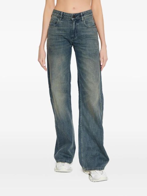 Balenciaga Buttoned Denim Jeans - Blue