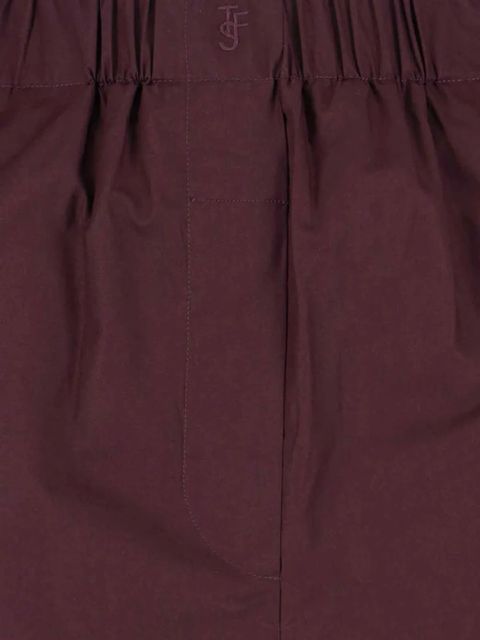 The Frankie Shop Lui elasticated-waist mini shorts - Red