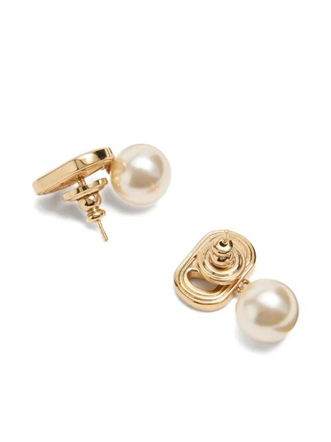 Valentino Garavani Ovalette drop earrings - Gold