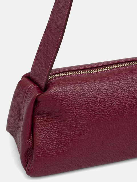 Answear.LAB torebka skórzana kolor bordowy - zdjęcie produktu nr 2