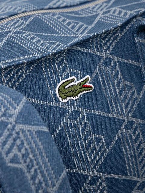 Lacoste torebka bawełniana kolor niebieski NU4994PB