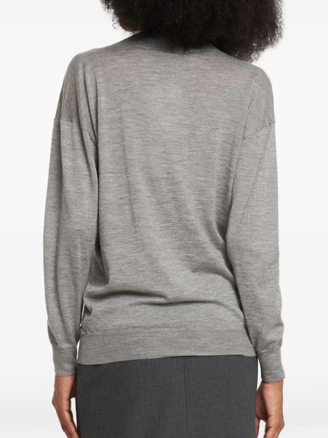 TOM FORD V-neck long-sleeve sweater - Grey