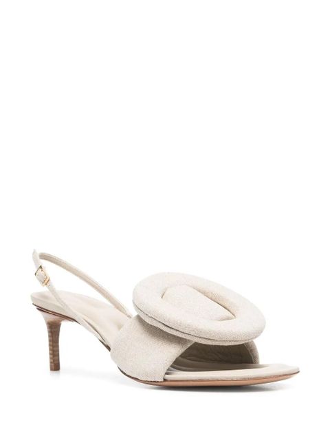 Jacquemus Cuscinu slingback sandals - Neutrals - zdjęcie produktu nr 2