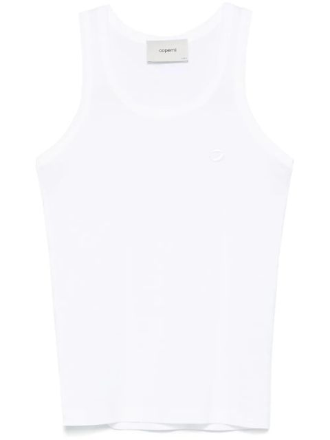 Coperni logo-embroidered tank top - White - zdjęcie produktu nr 1