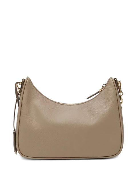 Prada chain triangle cross body bag - Neutrals