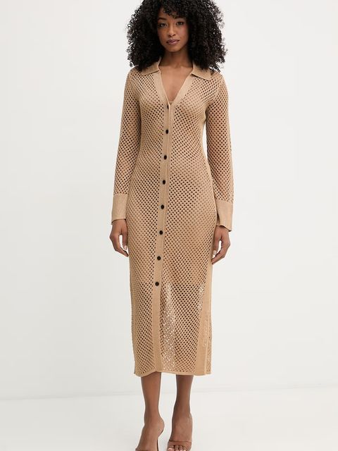 Karl Lagerfeld sukienka letnia z wiskozą - zdjęcie produktu nr 2