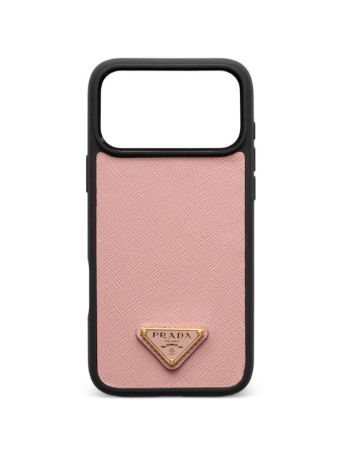 Prada leather iPhone 17 Pro case - Pink - zdjęcie produktu nr 1