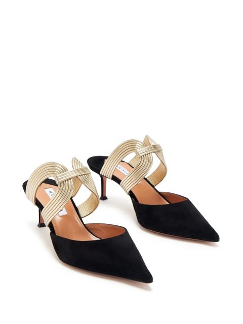 Aquazzura 50mm suede pumps - Black