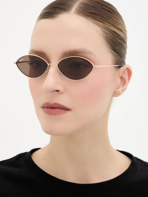 Ray-Ban okulary przeciwsłoneczne kolor złoty 0RB3757