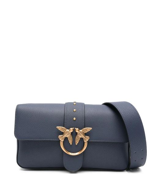 PINKO Love Birds leather satchel - Blue - zdjęcie produktu nr 1