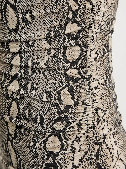 MICHAEL Michael Kors sukienka kolor beżowy midi dopasowana MT58319HMC