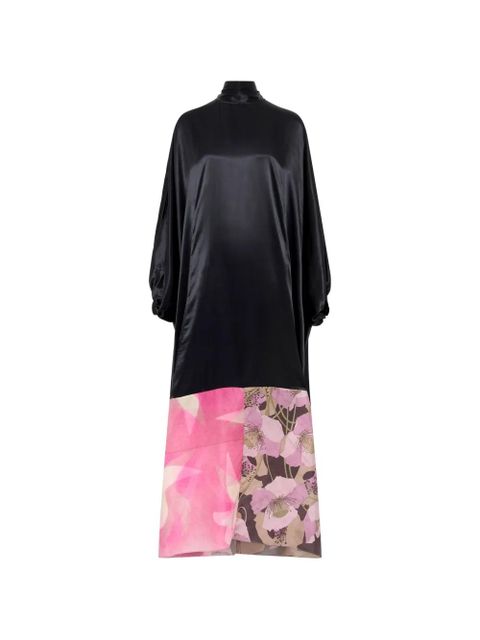 Marine Serre silk dress - Black