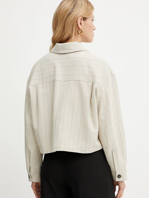 MAX&Co. kurtka koszulowa z domieszką lniu