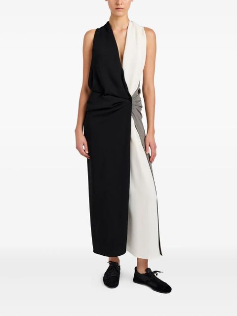 Proenza Schouler Elsa knotted midi dress - Black - zdjęcie produktu nr 2