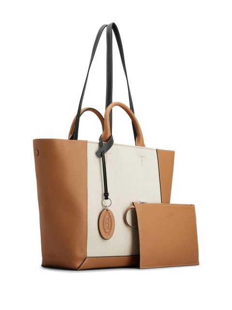 Tod's panelled leather tote bag - Brown - zdjęcie produktu nr 2