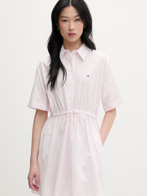 Tommy Jeans sukienka koszulowa bawełniana - zdjęcie produktu nr 1