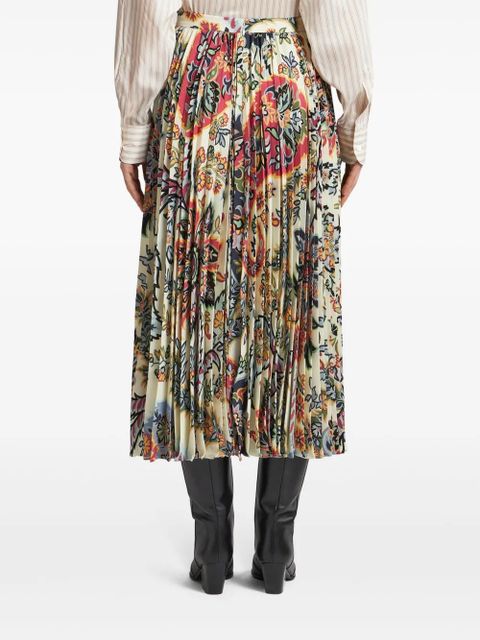 ETRO paisley-print pleated midi skirt - Neutrals - zdjęcie produktu nr 2