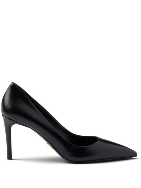 Prada 85mm Saffiano leather pumps - Black - zdjęcie produktu nr 1