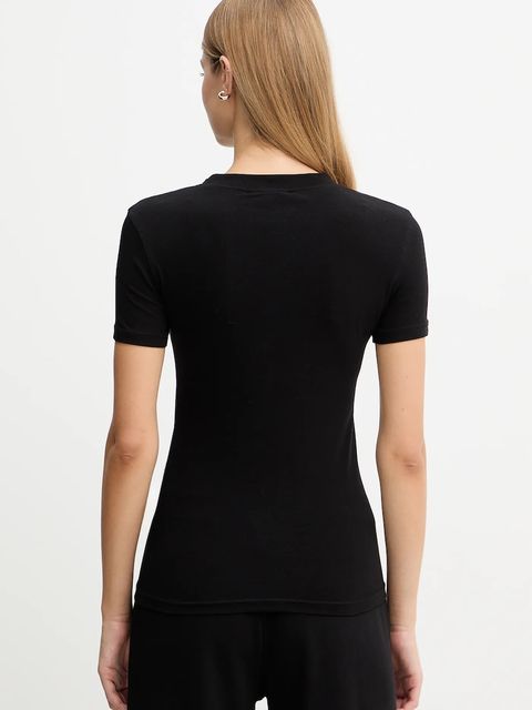 Versace Jeans Couture t-shirt damski kolor czarny 79HAHT02 CJ03T - zdjęcie produktu nr 2