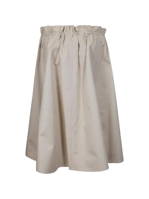 MM6 Maison Margiela long gathered skirt - Neutrals - zdjęcie produktu nr 2