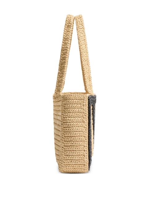 Valentino Garavani medium Viva Superstar raffia tote bag - Neutrals - zdjęcie produktu nr 2