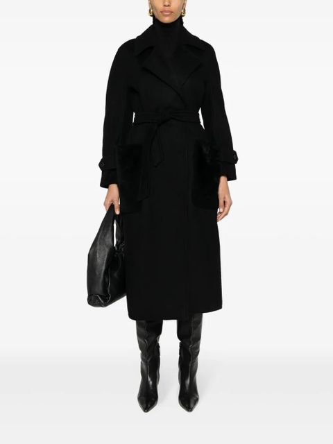Max Mara Magia belted cashmere coat - Black - zdjęcie produktu nr 2