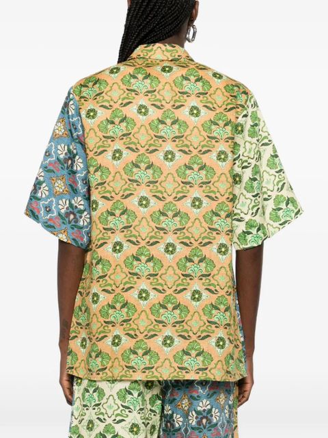 ALEMAIS Ali Spliced floral shirt - Blue - zdjęcie produktu nr 2