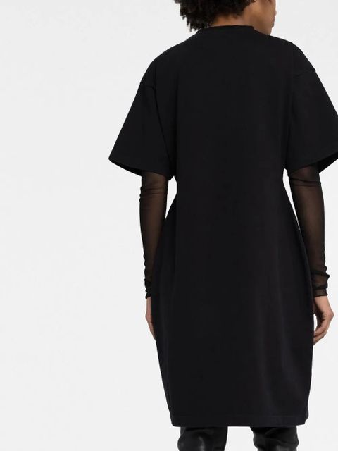 Balenciaga Hourglass cotton T-shirt dress - Black