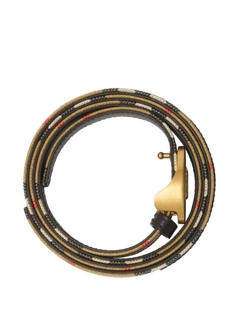 Burberry Equestrian Knight check belt - Neutrals - zdjęcie produktu nr 2
