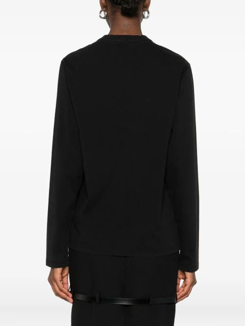 Coperni logo-print long-sleeve t-shirt - Black