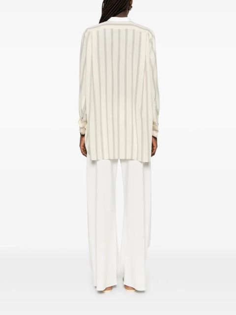 The Row striped-pattern shirt - Neutrals