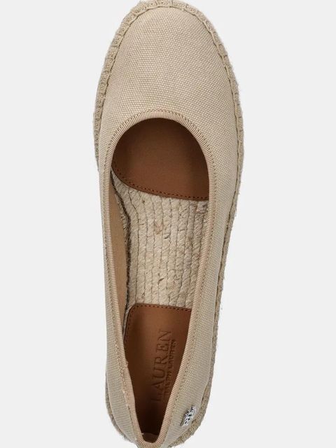 Lauren Ralph Lauren espadryle Luize Ballet kolor beżowy na koturnie 802959187008