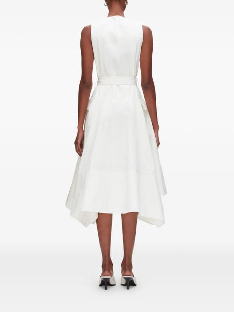 3.1 Phillip Lim belted V-neck midi dress - Neutrals