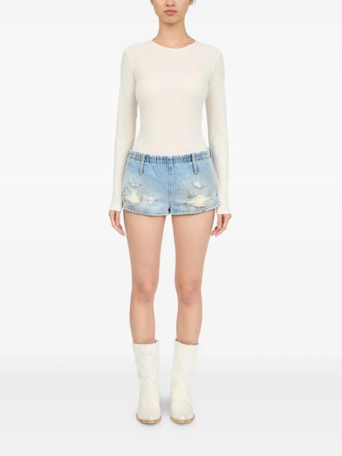 MM6 Maison Margiela denim shorts - Blue - zdjęcie produktu nr 2