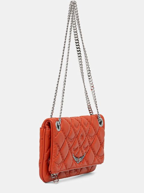 ZADIG&VOLTAIRE torebka skórzana kolor pomarańczowy LWBA04053