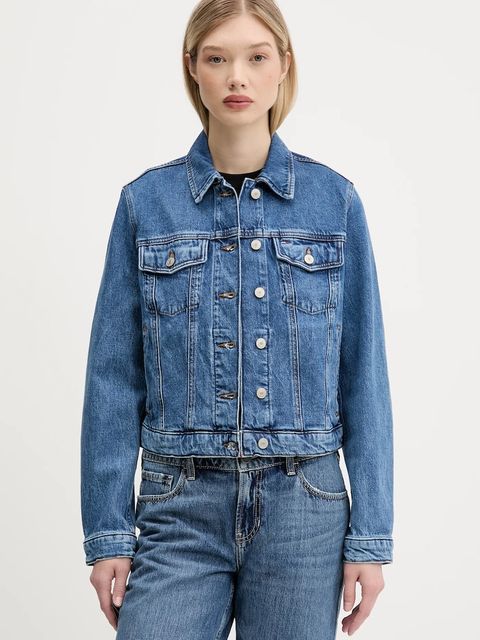 Tommy Jeans kurtka jeansowa kolor niebieski przejściowa DW0DW21414 - zdjęcie produktu nr 1