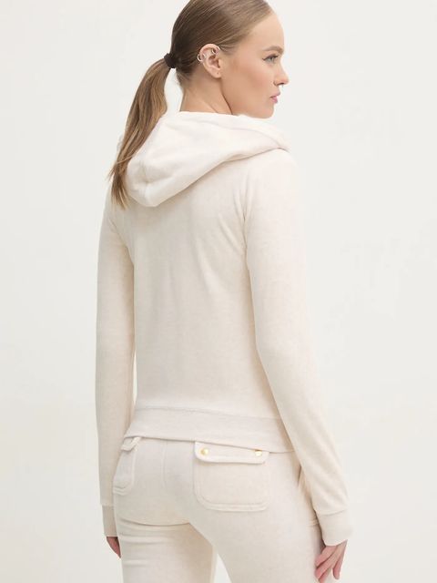 Juicy Couture bluza welurowa ROBERTSON GOLD