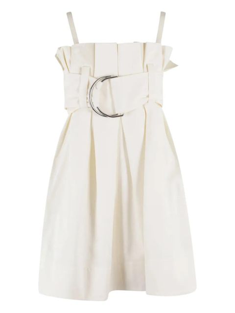 JW Anderson belted pleated mini dress - Neutrals - zdjęcie produktu nr 1
