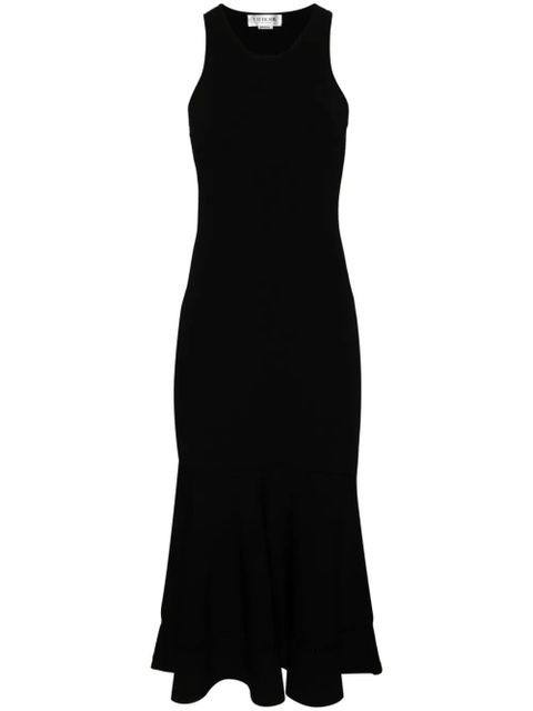 Victoria Beckham flared-hem midi dress - Black - zdjęcie produktu nr 1