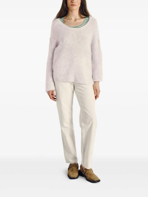 American Vintage Nuny U-neck sweater - Neutrals - zdjęcie produktu nr 2