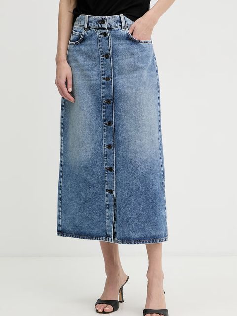 Weekend Max Mara spódnica z rozcięciem jeansowa ASTI - zdjęcie produktu nr 1